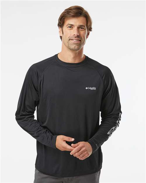 Columbia PFG Terminal Tackle™ Long Sleeve T-Shirt 138826 Custom Embroidered Business Logo