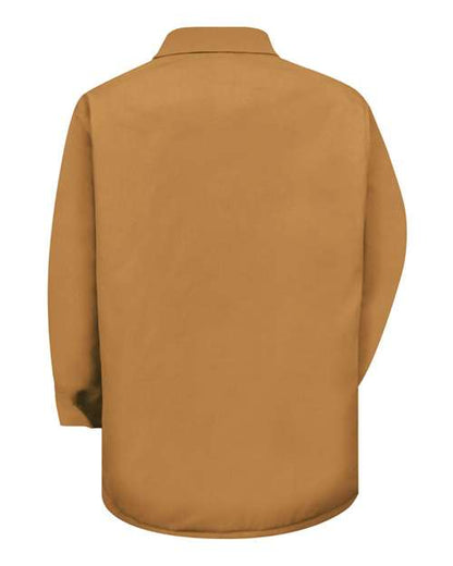Custom EmbroideredRed Kap Men's Blended Duck Chore Coat 6482 Brown Duck
