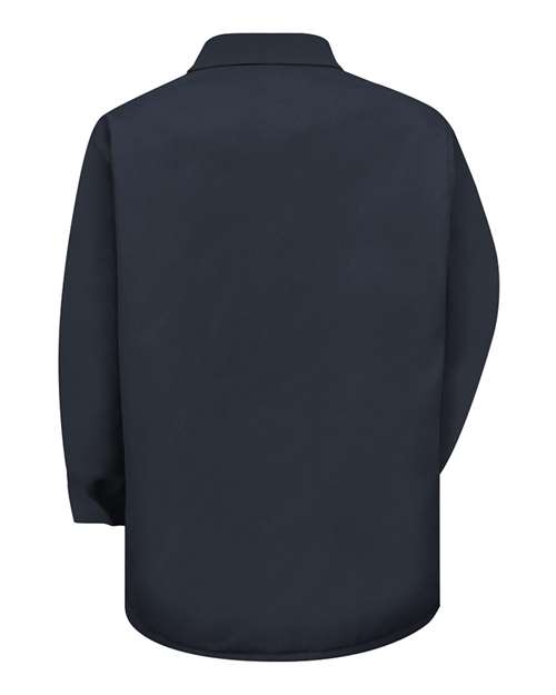 Custom EmbroideredRed Kap Men's Blended Duck Chore Coat 6482 Navy Duck