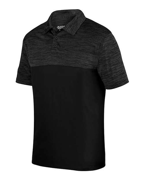 Custom EmbroideredAugusta Sportswear Unisex Shadow Tonal Heather Polo 6484 Black