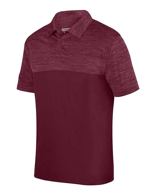 Custom EmbroideredAugusta Sportswear Unisex Shadow Tonal Heather Polo 6484 Maroon
