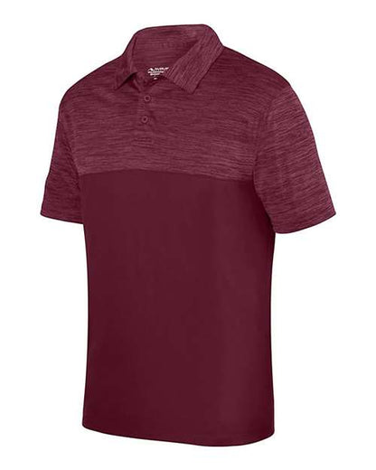 Custom EmbroideredAugusta Sportswear Unisex Shadow Tonal Heather Polo 6484 Maroon
