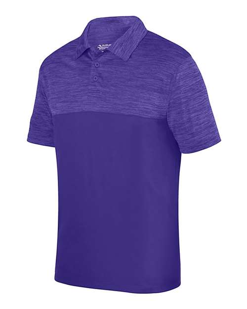 Custom EmbroideredAugusta Sportswear Unisex Shadow Tonal Heather Polo 6484 Purple