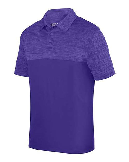 Custom EmbroideredAugusta Sportswear Unisex Shadow Tonal Heather Polo 6484 Purple