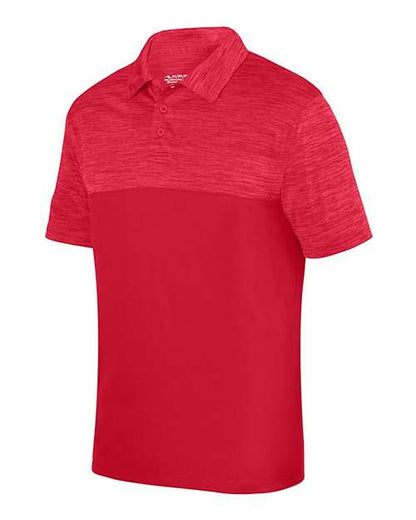 Custom EmbroideredAugusta Sportswear Unisex Shadow Tonal Heather Polo 6484 Red