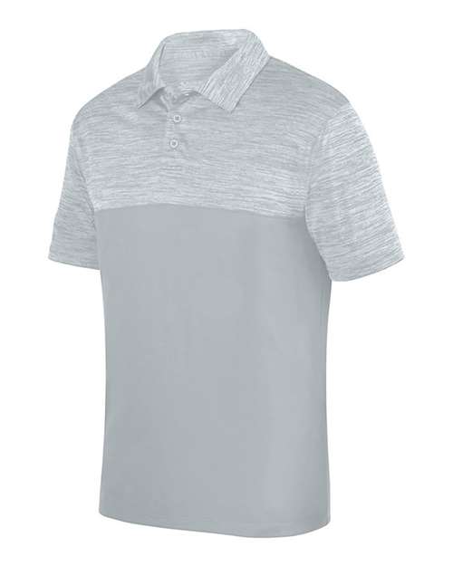 Custom EmbroideredAugusta Sportswear Unisex Shadow Tonal Heather Polo 6484 Silver