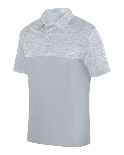Custom EmbroideredAugusta Sportswear Unisex Shadow Tonal Heather Polo 6484 Silver