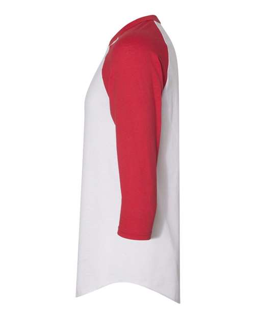 Augusta Sportswear Three-Quarter Raglan Sleeve Baseball Jersey 4420 White/ Red