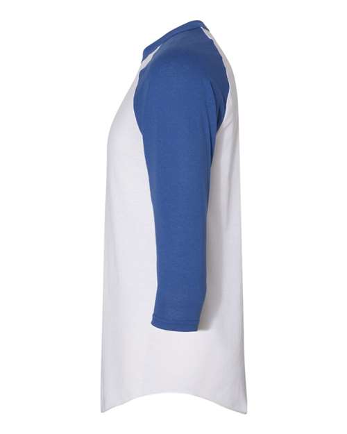 Augusta Sportswear Three-Quarter Raglan Sleeve Baseball Jersey 4420 White/ Royal