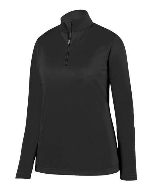 Augusta Sportswear Women's Wicking Fleece Quarter-Zip Pullover 5509 Black
