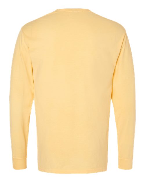 ComfortWash by Hanes Garment-Dyed Long Sleeve T-Shirt GDH200 Summer Squash Yellow