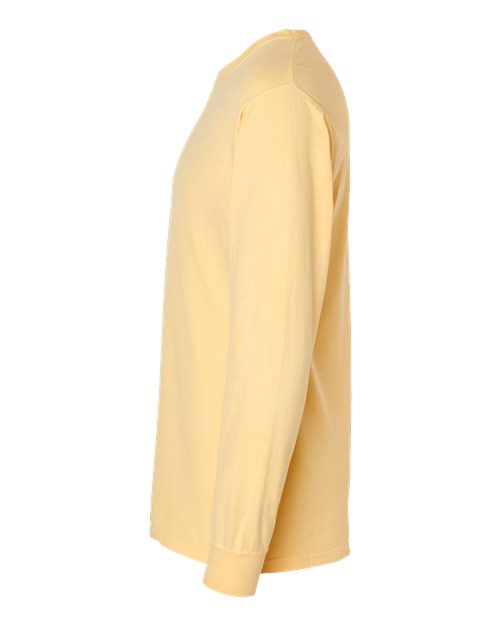 ComfortWash by Hanes Garment-Dyed Long Sleeve T-Shirt GDH200 Summer Squash Yellow