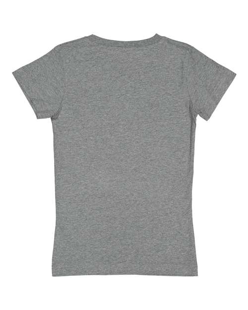 LAT Girls' Fine Jersey Tee 2616 Granite Heather