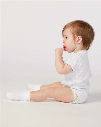 Rabbit Skins Infant Fine Jersey Bodysuit 4424 Ash