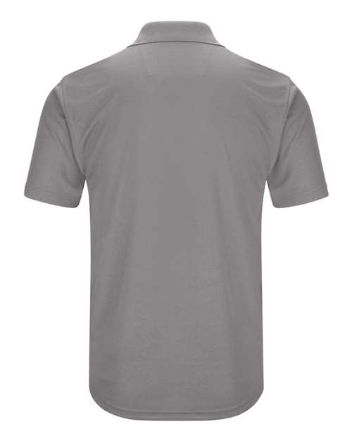 Red Kap Short Sleeve Performance Knit Pocketless Core Polo SK96 GY-Grey Custom Embroidered Business Logo