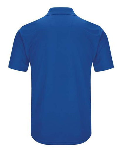 Red Kap Short Sleeve Performance Knit Pocketless Core Polo SK96 Royal Blue Custom Embroidered Business Logo