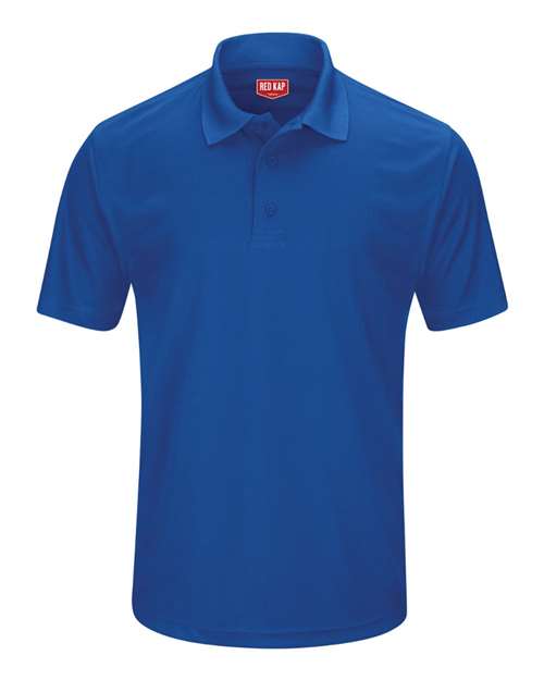 Red Kap Short Sleeve Performance Knit Pocketless Core Polo SK96 Royal Blue Custom Embroidered Business Logo