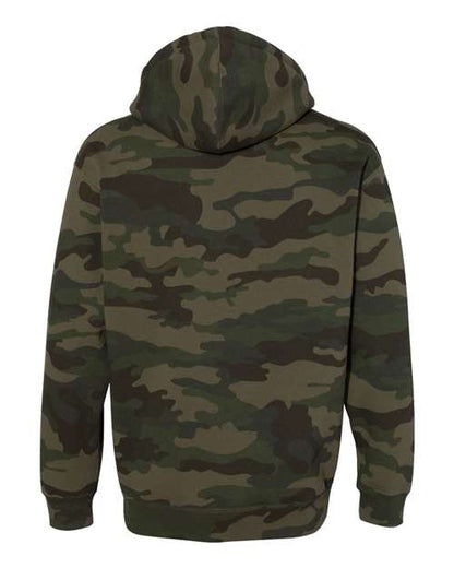 Independent Trading Co. Heavyweight Hooded Sweatshirt IND4000 Dusty Sage Custom Embroidered Business Logo