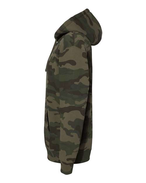 Independent Trading Co. Heavyweight Hooded Sweatshirt IND4000 Forest Camo Custom Embroidered Business Logo