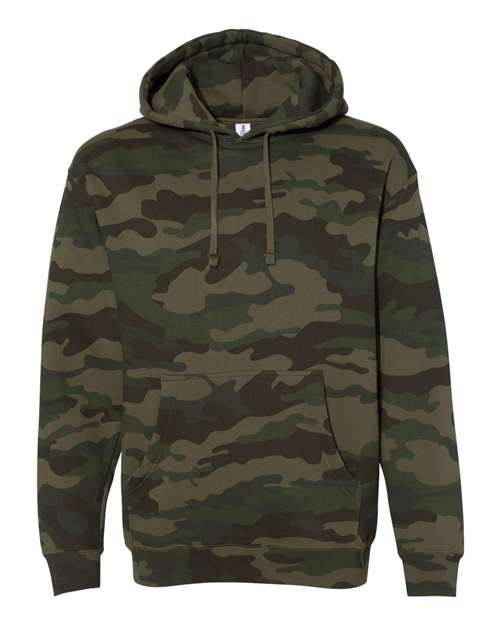 Independent Trading Co. Heavyweight Hooded Sweatshirt IND4000 Dusty Sage Custom Embroidered Business Logo
