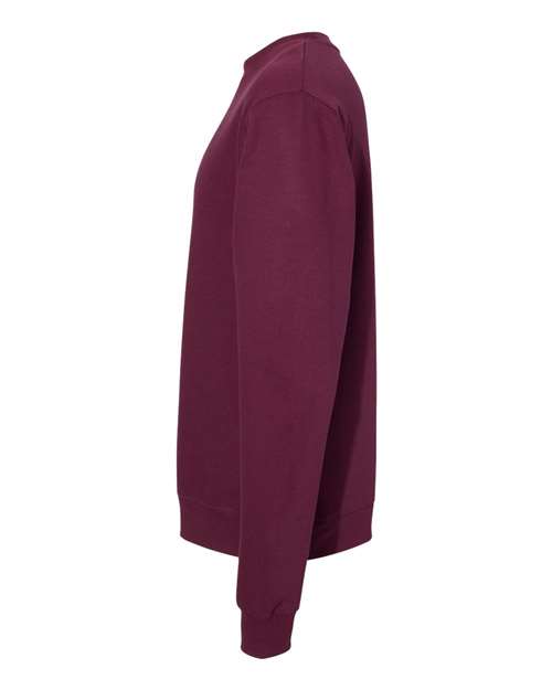 Independent Trading Co. Midweight Crewneck Sweatshirt SS3000 Maroon Custom Embroidered Business Logo