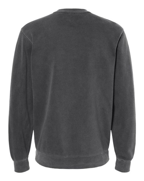 Independent Trading Co. Midweight Pigment-Dyed Crewneck Sweatshirt PRM3500 Pigment Amber Custom Embroidered Business Logo