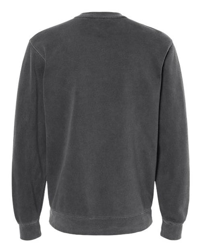 Independent Trading Co. Midweight Pigment-Dyed Crewneck Sweatshirt PRM3500 Pigment Amber Custom Embroidered Business Logo