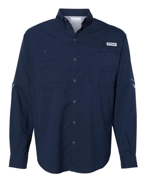 Columbia PFG Tamiami™ II Long Sleeve Shirt 128606 Custom Embroidered Business Logo