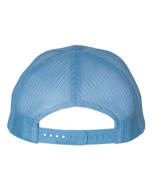 Richardson Snapback Trucker Cap 112 Columbia Blue Custom Embroidered Business Logo