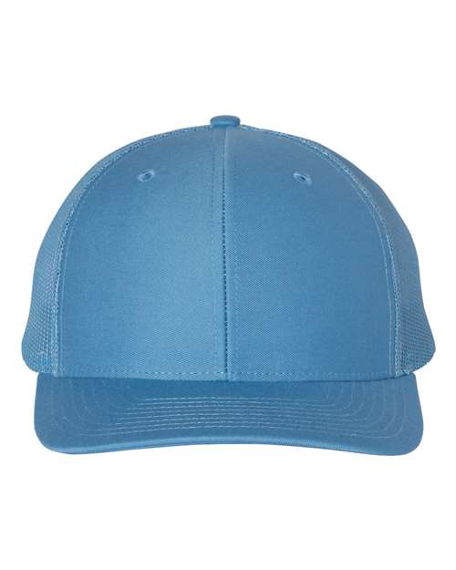 Richardson Snapback Trucker Cap 112 Columbia Blue Custom Embroidered Business Logo