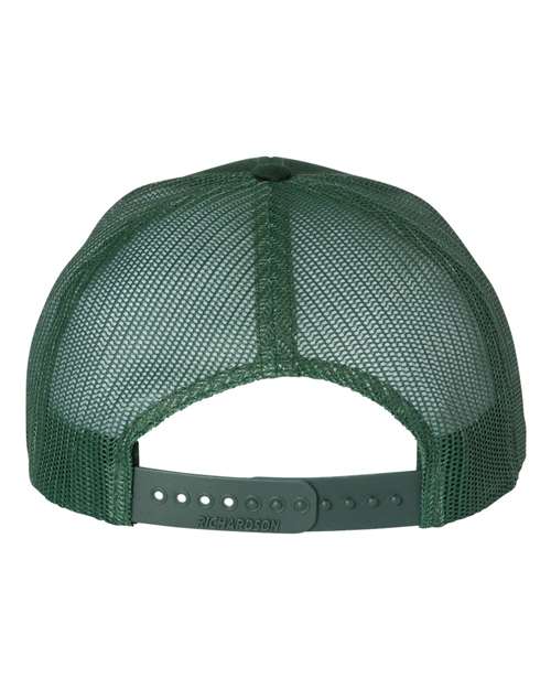 Richardson Snapback Trucker Cap 112 Dark Green Custom Embroidered Business Logo