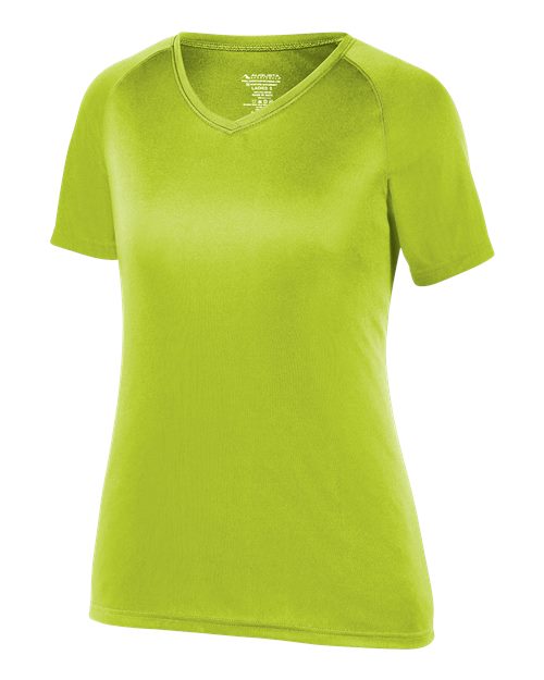 Augusta Sportswear Women's Attain Wicking V-Neck T-Shirt 2792 Lime