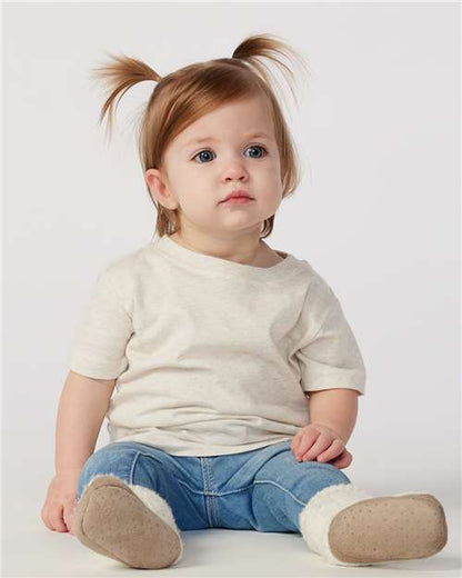 Rabbit Skins Infant Fine Jersey Tee 3322 Natural Heather