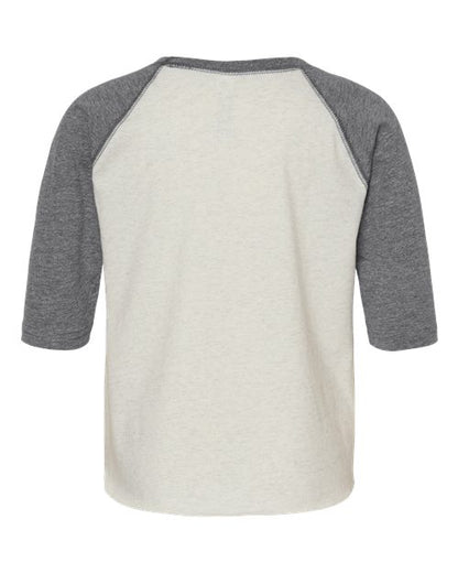 Rabbit Skins Toddler Baseball Fine Jersey Three-Quarter Sleeve Tee 3330