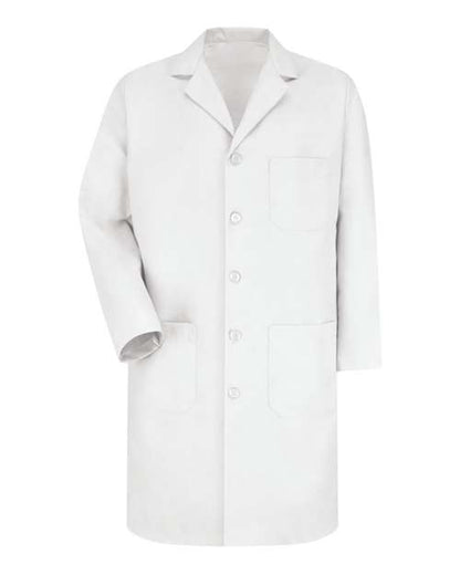 Red Kap Button Front Lab Coat Extended Sizes KP14EXT Custom Embroidered Business Logo