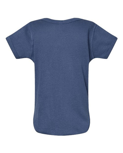 Rabbit Skins Infant Baby Rib Bodysuit 4400 Indigo