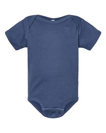 Rabbit Skins Infant Baby Rib Bodysuit 4400 Indigo