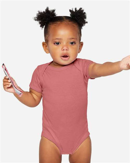 Rabbit Skins Infant Baby Rib Bodysuit 4400 Mauvelous