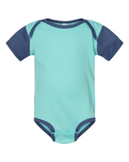 Rabbit Skins Infant Baby Rib Bodysuit 4400 Chill/ Indigo