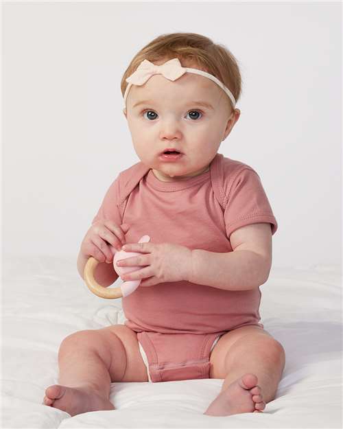 Rabbit Skins Infant Fine Jersey Bodysuit 4424 Mauvelous