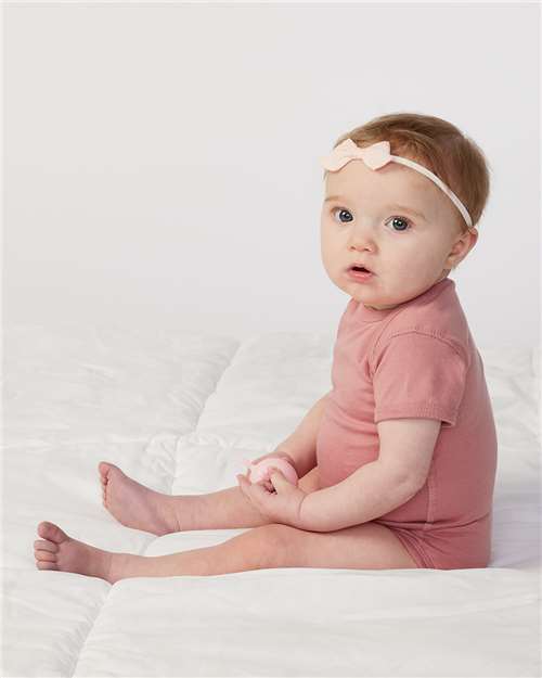 Rabbit Skins Infant Fine Jersey Bodysuit 4424 Mauvelous