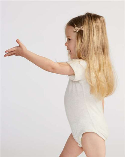 Rabbit Skins Infant Fine Jersey Bodysuit 4424 Natural Heather
