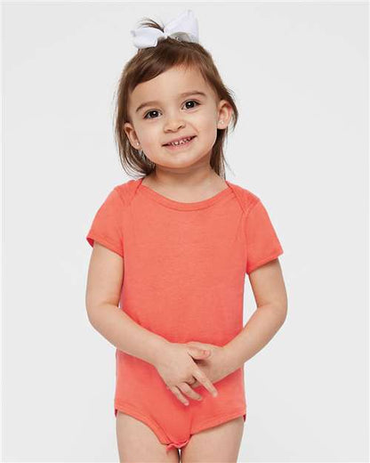 Rabbit Skins Infant Fine Jersey Bodysuit 4424 Papaya