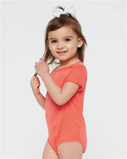 Rabbit Skins Infant Fine Jersey Bodysuit 4424 Papaya