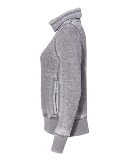 J. America Women’s Zen Fleece Cowl Neck Sweatshirt 8930