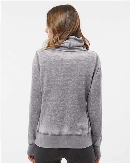 J. America Women’s Zen Fleece Cowl Neck Sweatshirt 8930