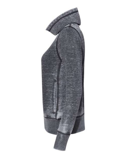 J. America Women’s Zen Fleece Cowl Neck Sweatshirt 8930
