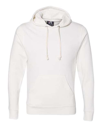 J. America Triblend Fleece Hooded Sweatshirt 8871 Antique White Triblend