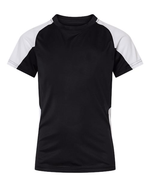 Augusta Sportswear Youth Cutter Jersey 1518 Black/ White