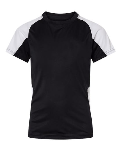 Augusta Sportswear Youth Cutter Jersey 1518 Black/ White